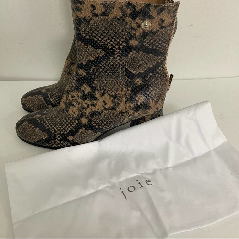 Joie Snake Heeled Boots - Picture 11 of 11